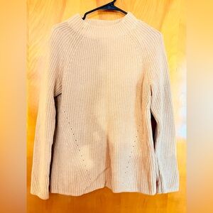 Lands End Cotton Sweater Tan
